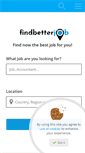 Mobile Screenshot of findbetterjob.com